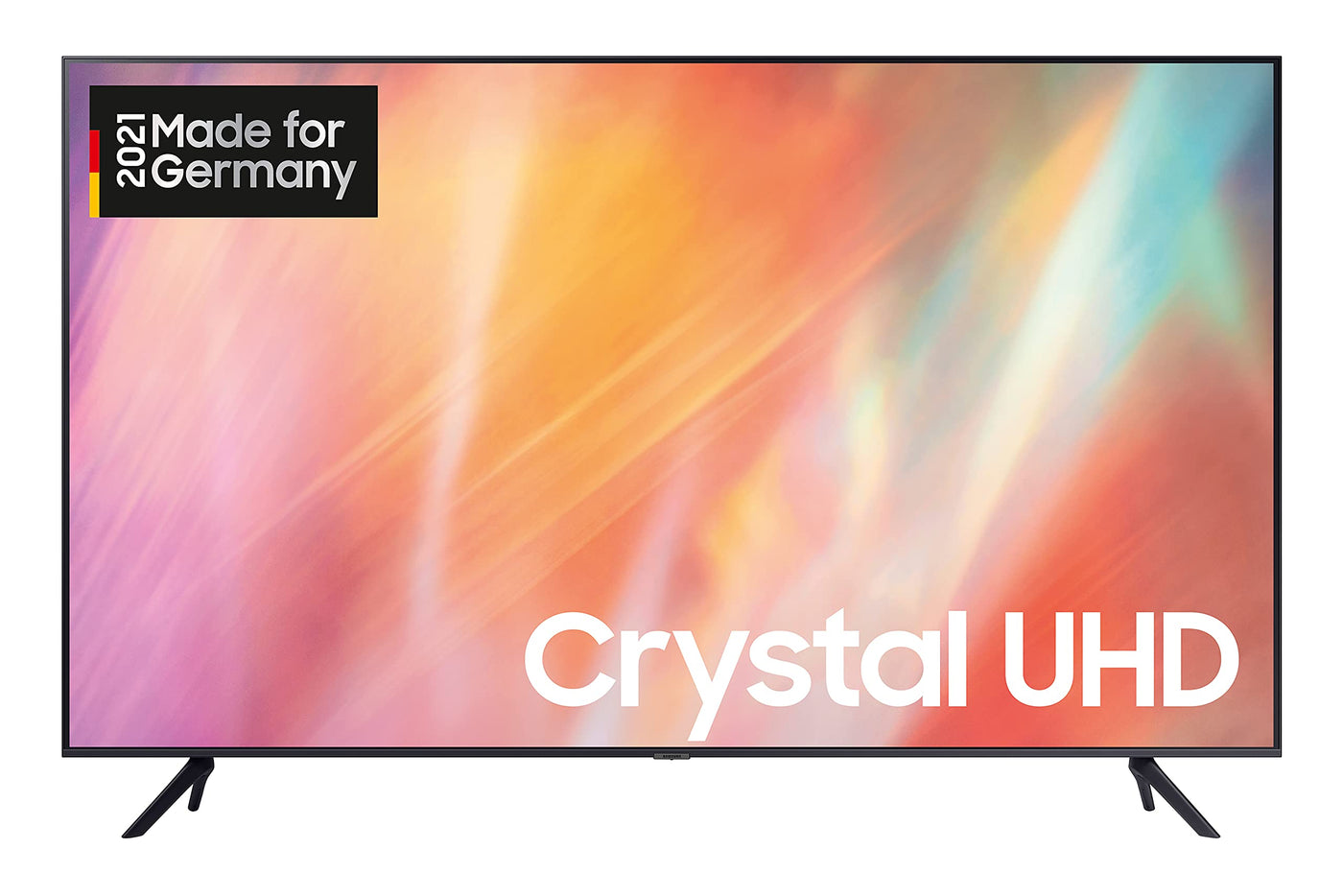 Samsung Crystal UHD 4K TV 50 Zoll (GU50AU7179UXZG, Deutsches Modell), HDR, Q-Symphony, rahmenloses Design, Smart TV [2021]