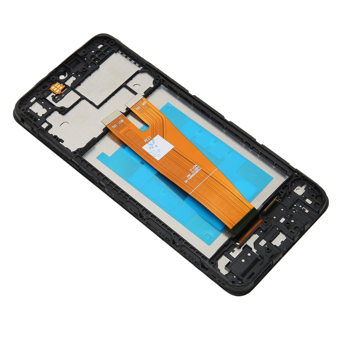 Bildschirmaustausch mit Rahmen 6,5-Zoll-LCD-Display-Digitizer-Touchscreen-Baugruppe mit Reparaturteilwerkzeugen für Galaxy A04 A045