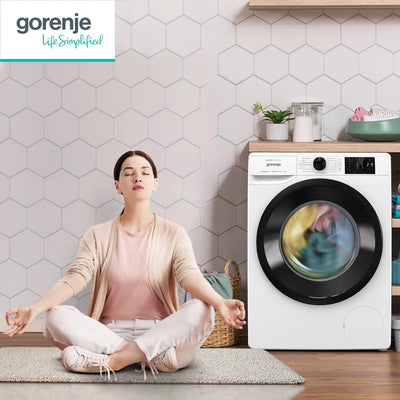 Gorenje WAM 74 SAP Waschmaschine mit Dampffunktion / 7 kg / 1400 U / 16 Programme/AquaStop/Inverter PowerDrive Motor/Edelstahltrommel/Kindersicherung/EEK A/weiß