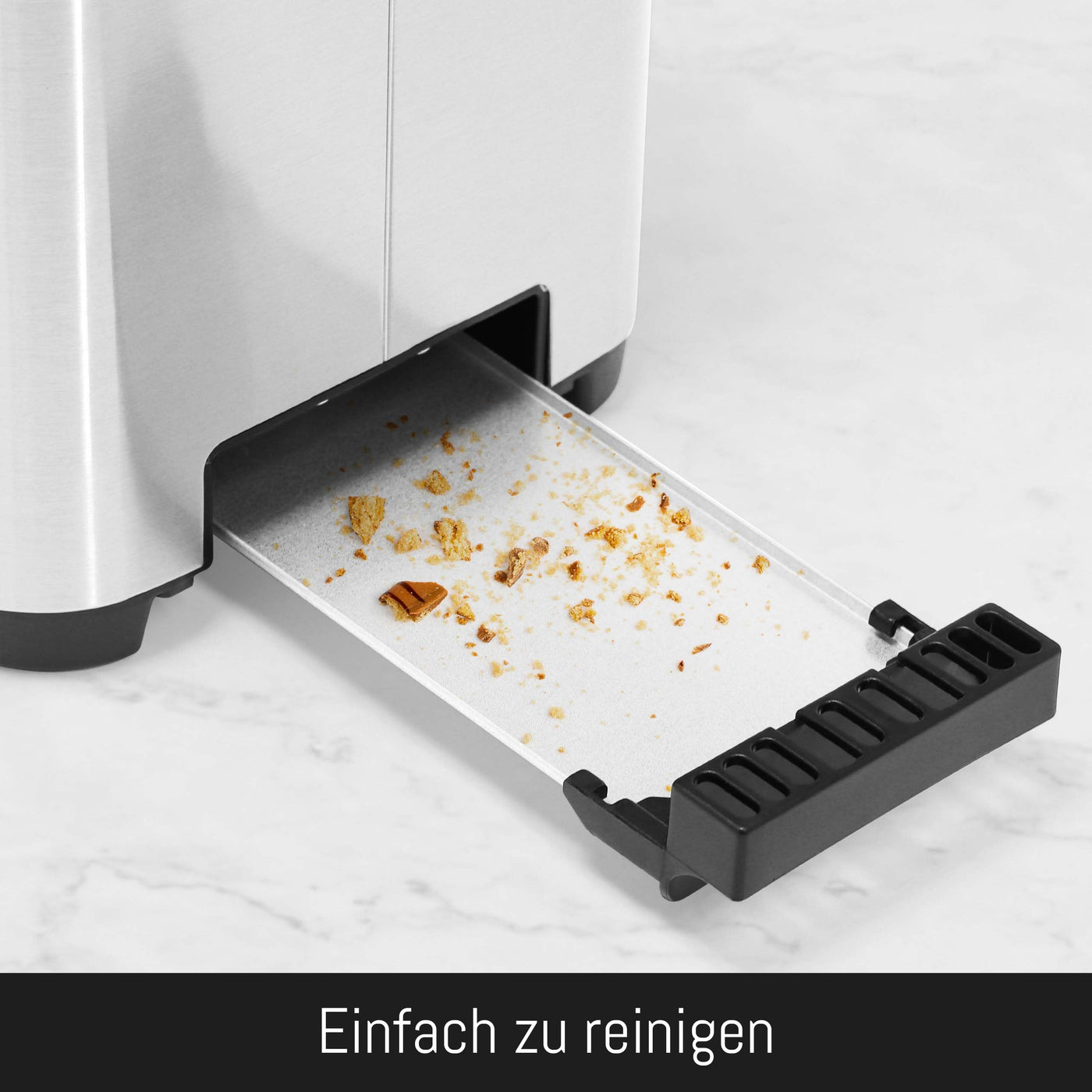 LEBENLANG Langschlitz Toaster 4 Scheiben mit Brötchenaufsatz - Touchscreen LED Display & 7 Stufen I 1400W 4er Langschlitztoaster Edelstahl Gebürstet I Smart Touch Toster für große Toastscheiben xxl