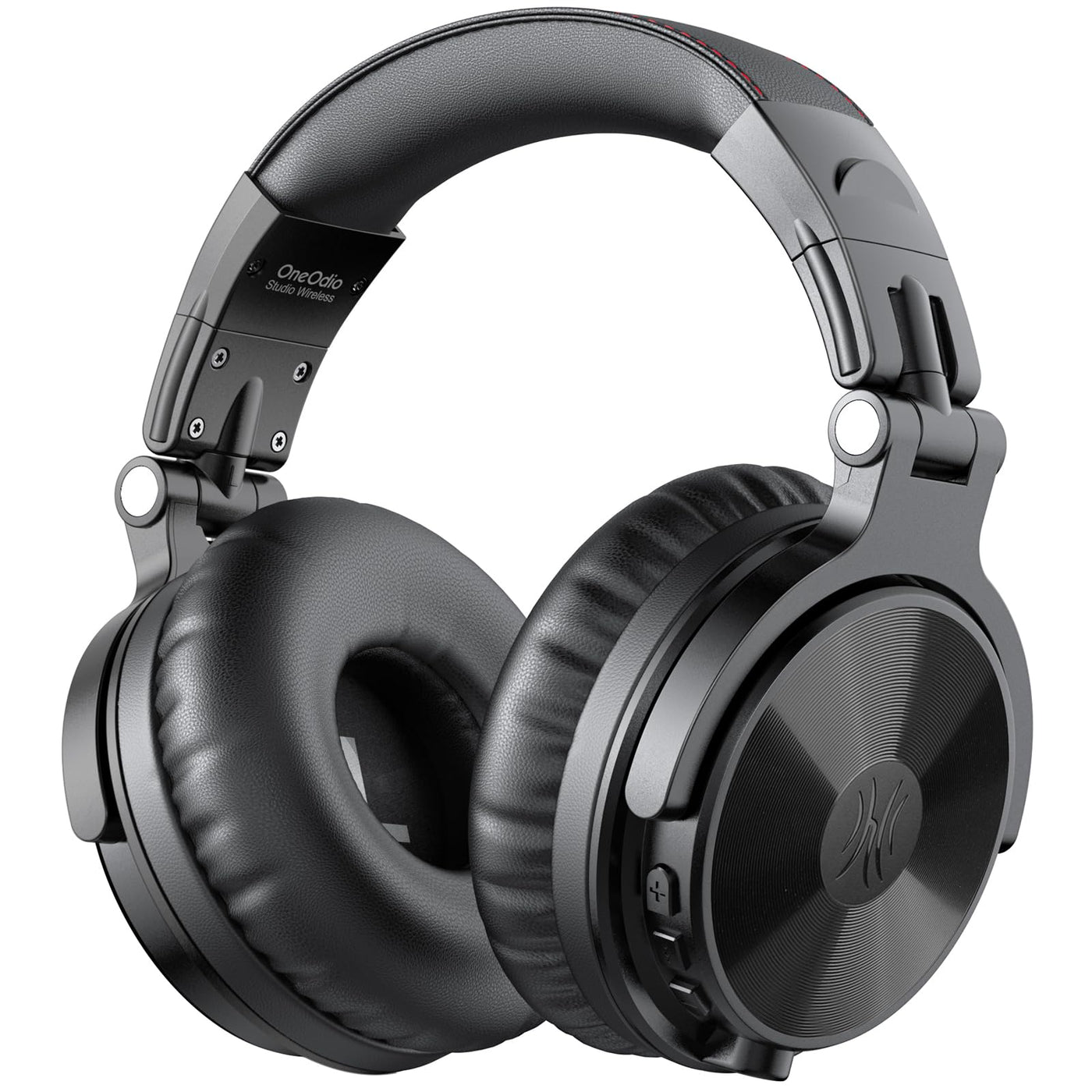 OneOdio Bluetooth Kopfhörer Over Ear [Bis zu 110 Std & BT 5.2] Kopfhörer Kabellos Bluetooth mit 50mm Treiber, HiFi Stereo Faltbares Wireless Headphones mit Mikrofon für Laptop/Handy/PC - Schwarz