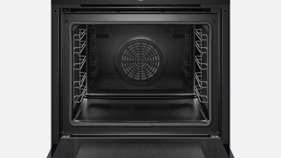 Bosch HBG675BB1 Serie 8 Einbau-Backofen, 60 x 60 cm, Made in Germany, Pyrolyse Selbstreinigung, AutoPilot 10 Automatikprogramme, 4D Heißluft Backen auf 4 Ebenen, TFT-Touchdisplay, Schnellaufheizung