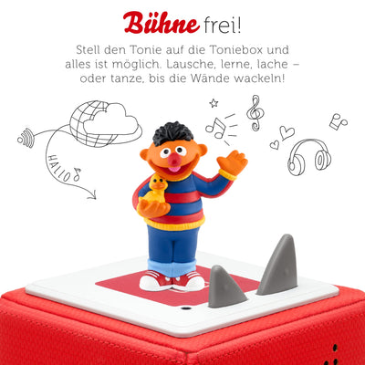 tonies Hörfigur für Toniebox, Sesamstraße – Ernie, Hörspiel mit Liedern für Kinder ab 3 Jahren, Spielzeit ca. 45 Minuten