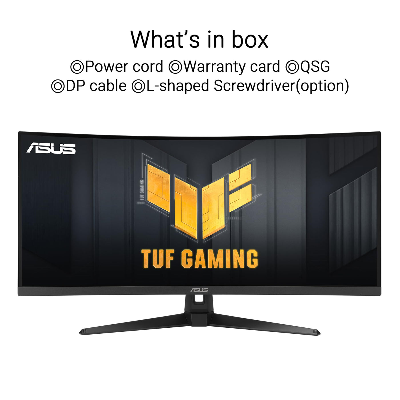 ASUS TUF Gaming VG34VQ3B Gaming Monitor - 34 Zoll WQHD (3440x1440), Curved, 180Hz, ELMB SYNC, FreeSync Premium, 1ms MPRT, 90% DCI-P3, DisplayWidget Center