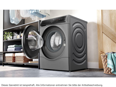 Bosch WNC254AS0, Serie 8, Smarter Waschtrockner, 10.5 kg Waschen & 6 kg Trocknen, 1400 UpM, i-Dos intelligente Waschmittel-Dosierung, entfernt 16 Fleckenarten, IronAssist mit Dampffunktion, AutoDry