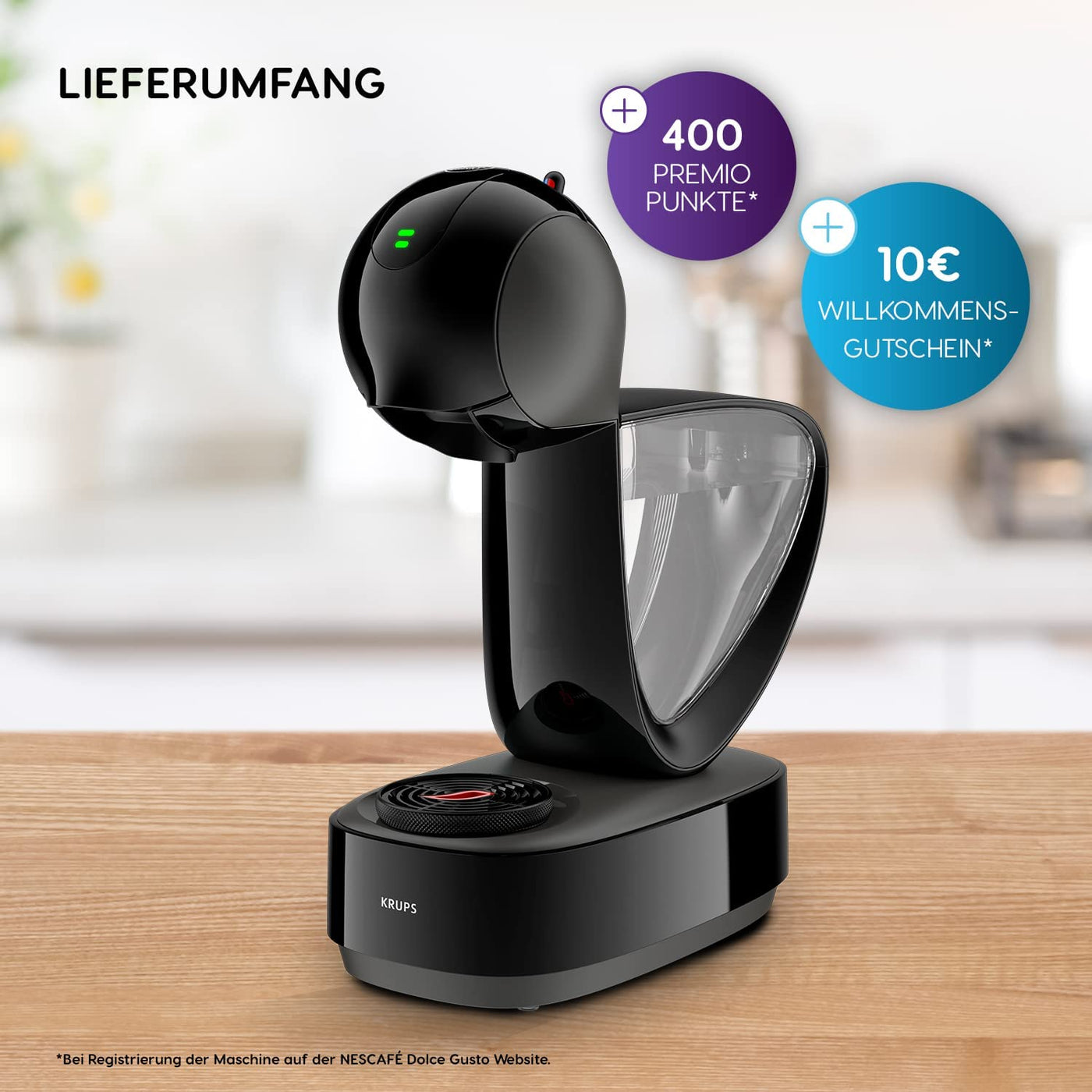 NESCAFÉ DOLCE GUSTO INFINISSIMA TOUCH by KRUPS schwarz automatische Kaffeekapselmaschine