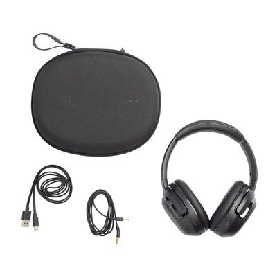 JBL Tour One M2 – Kabellose Over-Ear Kopfhörer – Bluetooth Kopfhörer mit Adaptivem Noise Cancelling in Schwarz – Bis zu 50 Stunden Wiedergabezeit mit nur einer Akkuladung