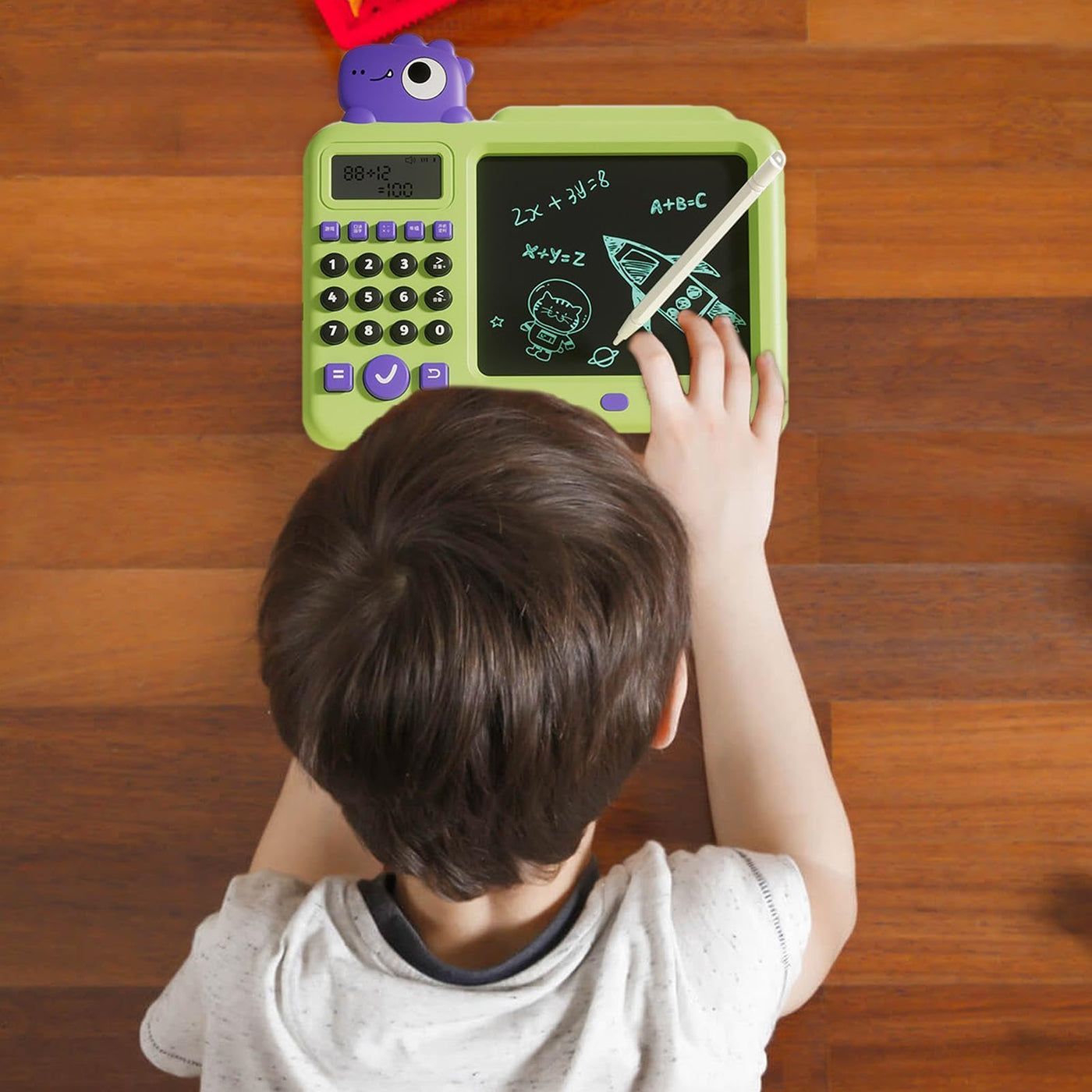 Elektrisches Lernspielzeug für Kleinkinder, Lernspielzeug zum Zeichnen | 2-in-1 elektrisches Spielzeug-Zeichnungs- und Schreibtablett - Löschbarer Zeichenblock National Learning Doodle Board Lernspiel