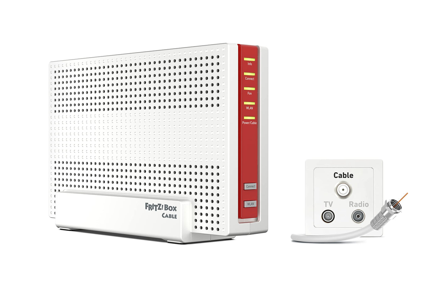 AVM FRITZ!Box 6690 Cable (DOCSIS 3.1-Kabel-Modem, 4x4 Wi-Fi 6 (WLAN AX) mit 4.800 MBit/s (5 GHz) + 1.200 MBit/s (2,4 GHz), 1x 2,5-Gigabit-LAN-Anschluss, USB 3.0, DECT)