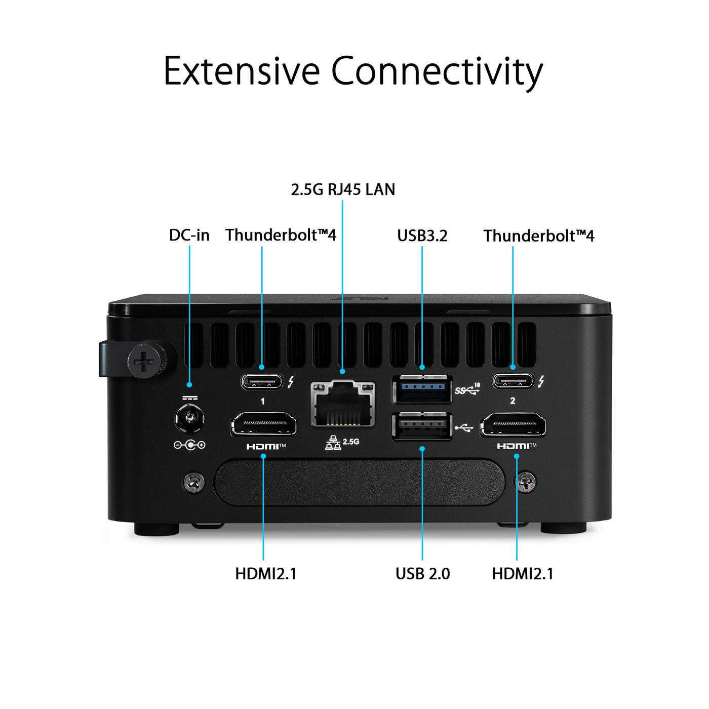 ASUS NUC 13 Pro Tall Kit RNUC13ANHI500002I (Intel Core i5 1340P Prozessor, Intel Iris Xe Grafik, Intel WiFi 6E, ohne Betriebssystem, mit EU-Netzkabel)