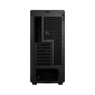 Fractal Design North Charcoal Black - Wood Walnut Front - Mesh Side Panels - Two 140mm Aspect PWM Fans Included - Intuitive Interior Layout Design - ATX Mid Tower PC Gaming Case