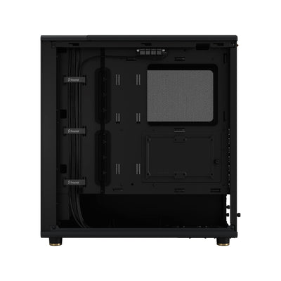 Fractal Design North Charcoal Black - Wood Walnut Front - Mesh Side Panels - Two 140mm Aspect PWM Fans Included - Intuitive Interior Layout Design - ATX Mid Tower PC Gaming Case