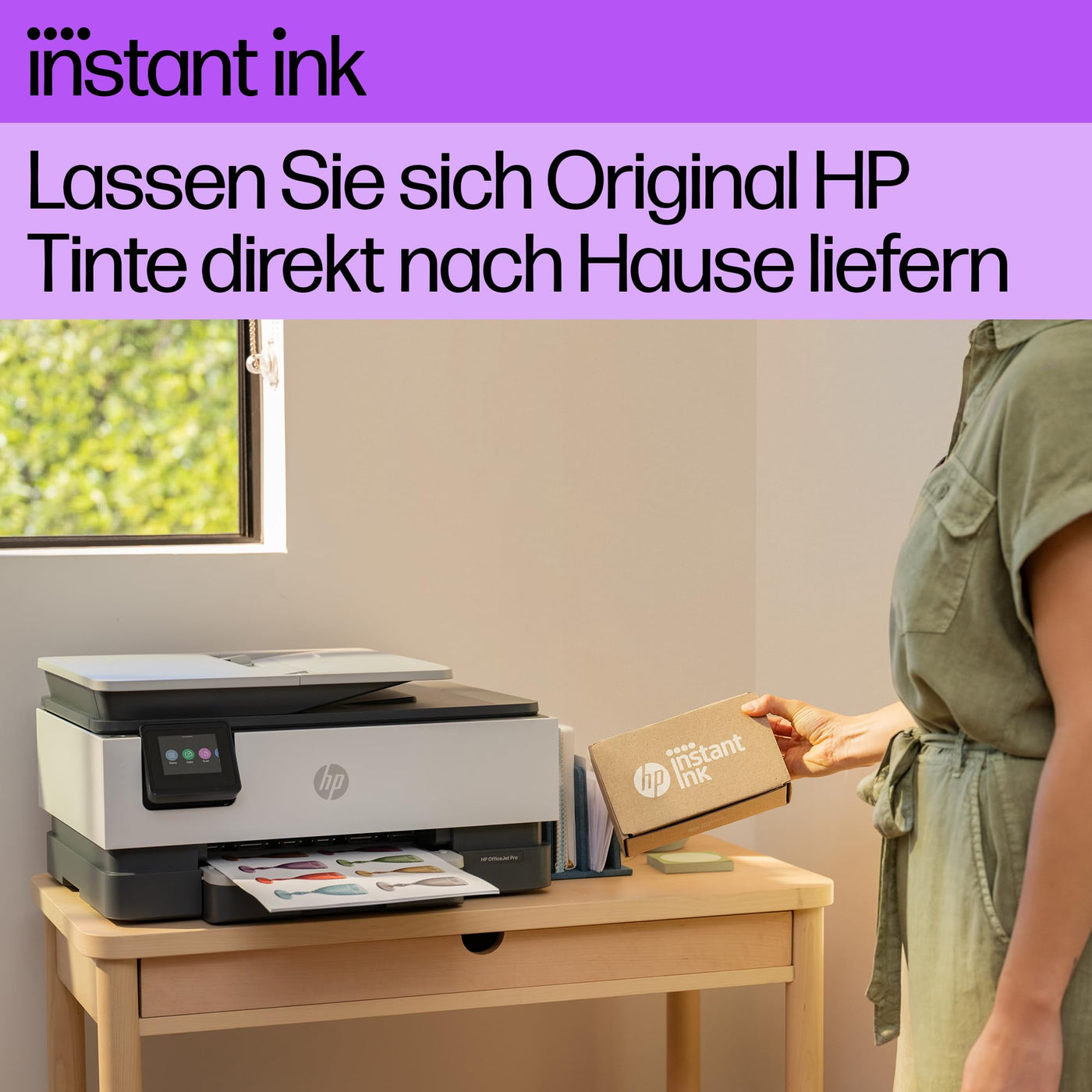 HP OfficeJet Pro 8132e Multifunktionsdrucker, 30€ Cashback, 3 Monate gratis drucken mit HP Instant Ink inklusive, HP+, Drucker, Scanner, Kopierer, Fax, WLAN, LAN, Duplex, HP ePrint, Airprint, Basalt