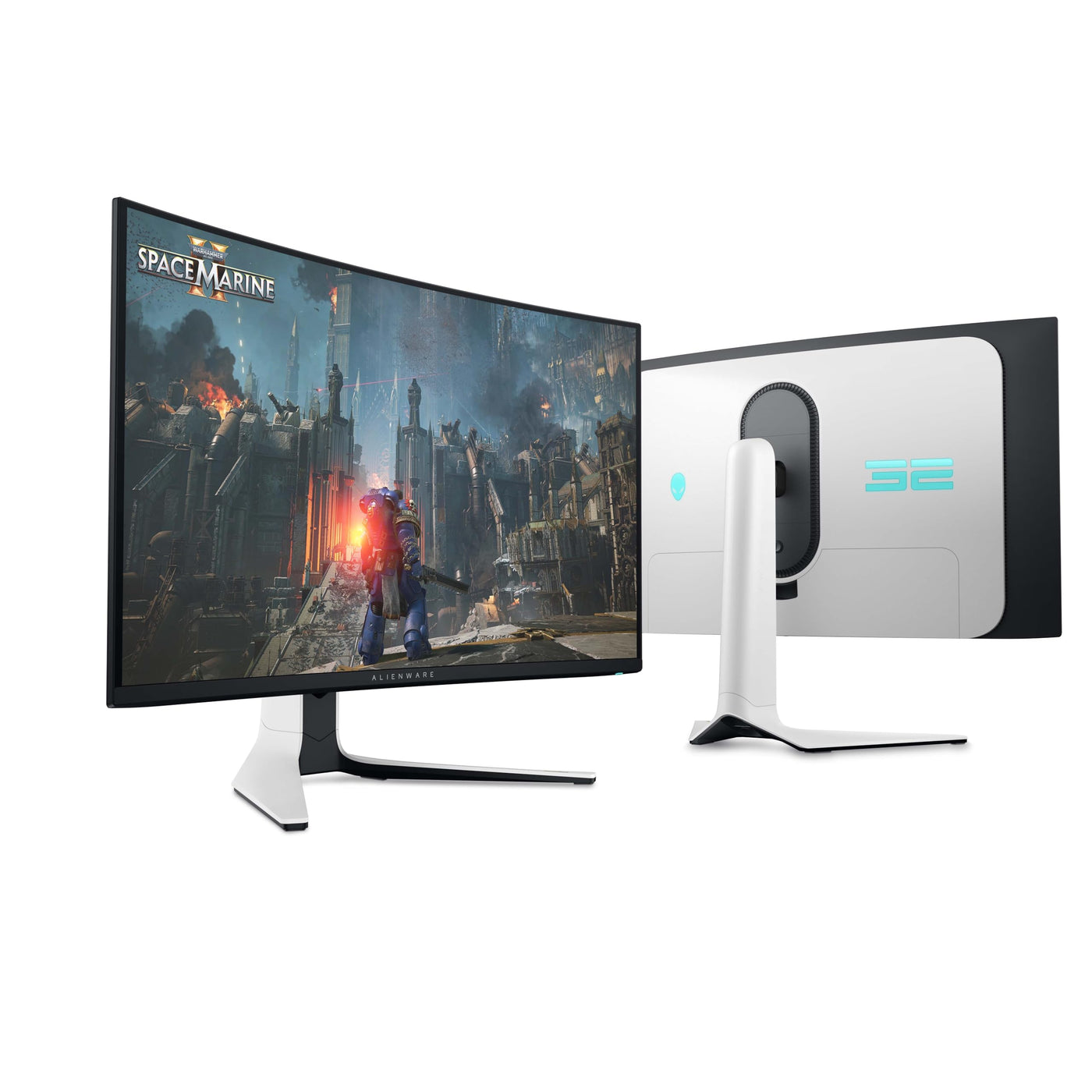 Alienware AW3225QF 32 Zoll 4K UHD (3840x2160) 1700R Curved Gaming Monitor, 240Hz, QD OLED, 0.03ms, NVIDIA G-SYNC Kompatibel, HDR, Dolby Vision, USB-C, DisplayPort, 2X HDMI, 4X USB, 3 Jahre Garantie