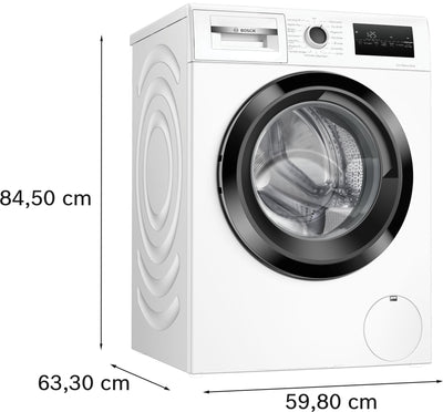 Bosch WAN282K3, Serie 4, Frontlader Waschmaschine, 8 kg, 1400 UpM, SpeedPerfect, Maximale Energie- und Wasserersparnis, Nachlegefunktion, besonders hygienisch, AquaStop, IronAssist