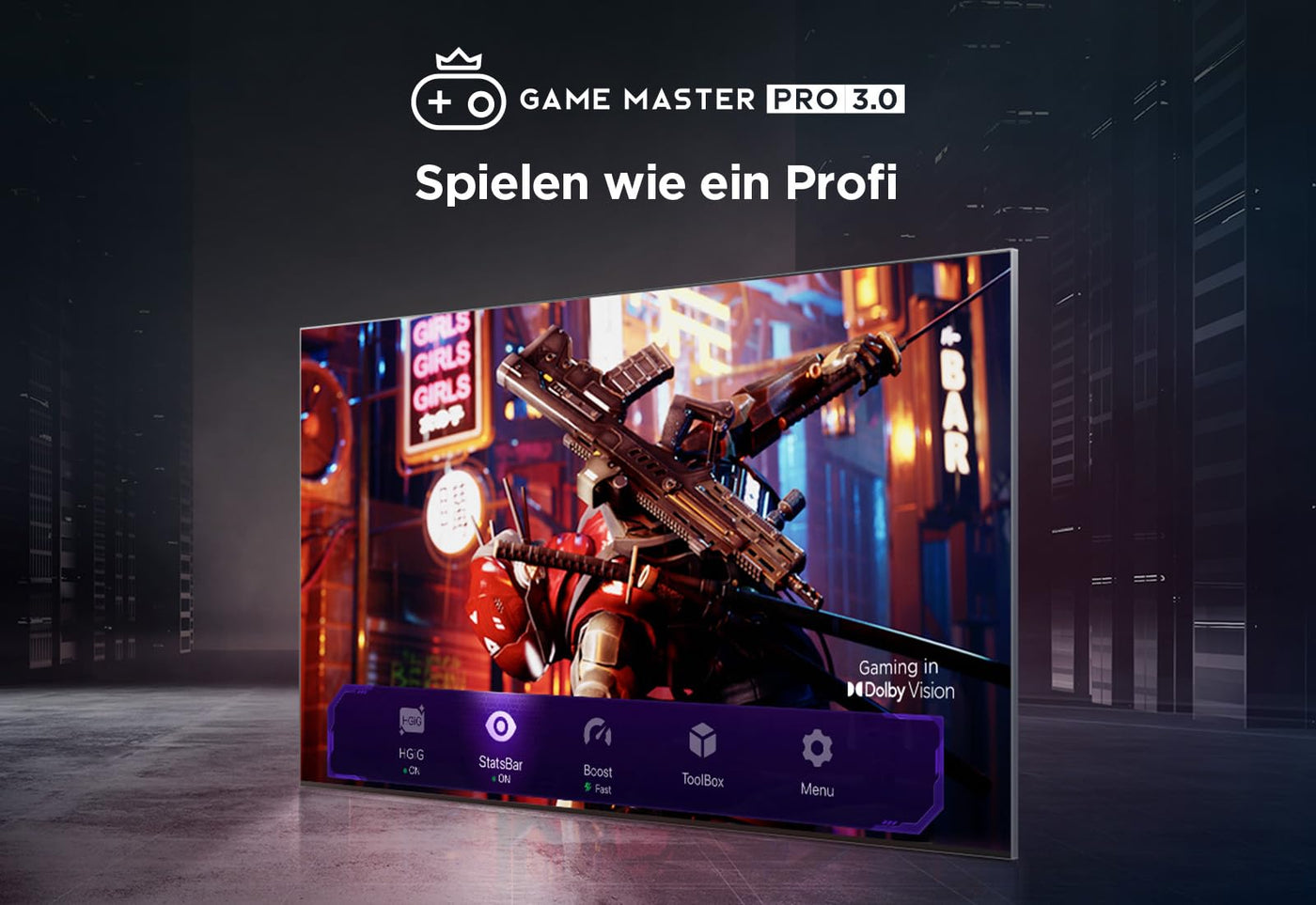 TCL 55T8B 55-Zoll QLED Pro 144Hz Onkyo Gaming Fernseher, 4K UHD, HDR Pro, Google TV (Dolby Vision IQ & Atmos, Motion Clarity, Freihändige Sprachsteureung, Kompatibel mit Google Assistant & Alexa)