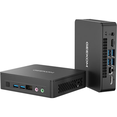 GEEKOM Air12 Lite Mini-PC – Intel Alder Lake N100 Prozessor (bis zu 3,4 GHz), 8GB DDR4 RAM + 256GB SSD, für Zuhause/Büro/Schule, Mini-PC Windows 11Pro, Dual-Display 4K/HDMI 2.0/WiFi 5/BT5.1/Gigabit