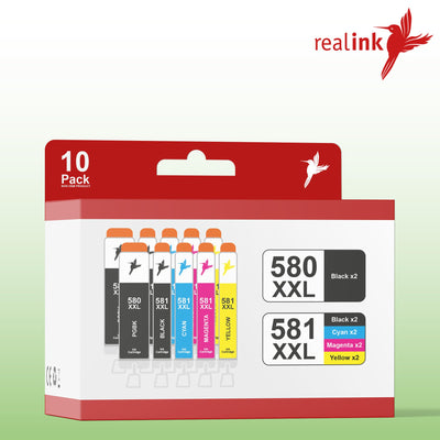 Imprimante Realink Bundle TS705a (SANS fonction copie et numérisation) avec 10 cartouches d'imprimante