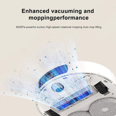 Xiaomi Robot Vacuum X20+ Robot Vacuum Cleaner with Wiping Function & All-in-One Station (6000Pa Suction Power; 140 Min Battery Life; Auto; Self-Cleaning, Emptying, Drying & Water Refill; App/Control)