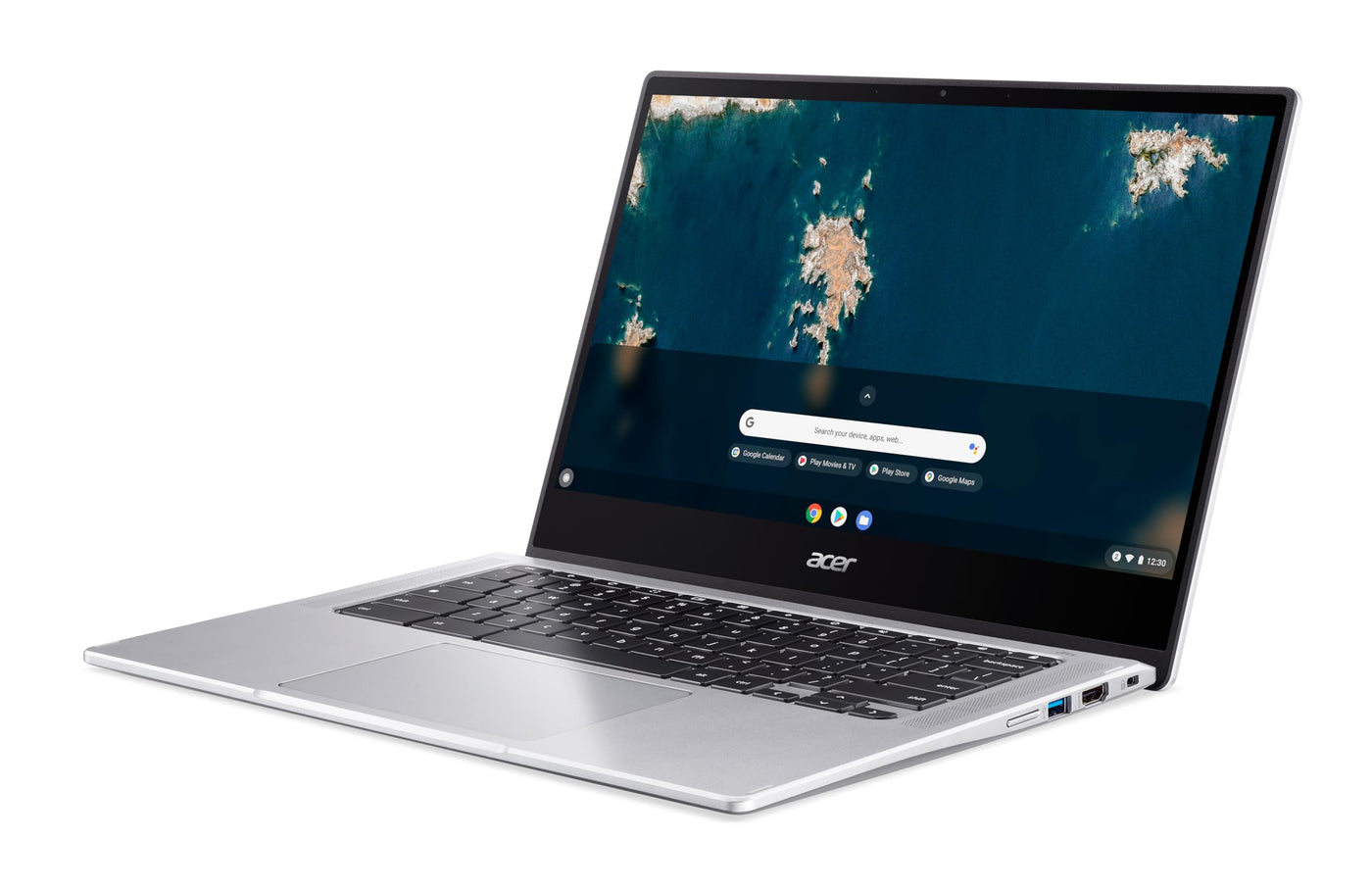 Acer Chromebook Spin 314 (CP314-1HN-C02L) Laptop | 14" FHD Touch-Display | Intel Celeron N4500 | 4 GB RAM | 64 GB eMMC | Intel UHD Graphics | Google ChromeOS | Silber