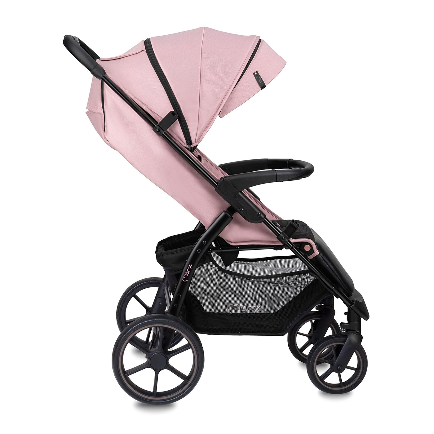 MoMi MIYA EVA, Kinder-Buggy Kinderwagen ab dem 6. Monat (bis 22 kg), regulierbarer 5-Punkt-Sicherheitsgurt, Einkaufskorb, Fußsack, Getränkehalterung, Regenschutz und Insektenschutz