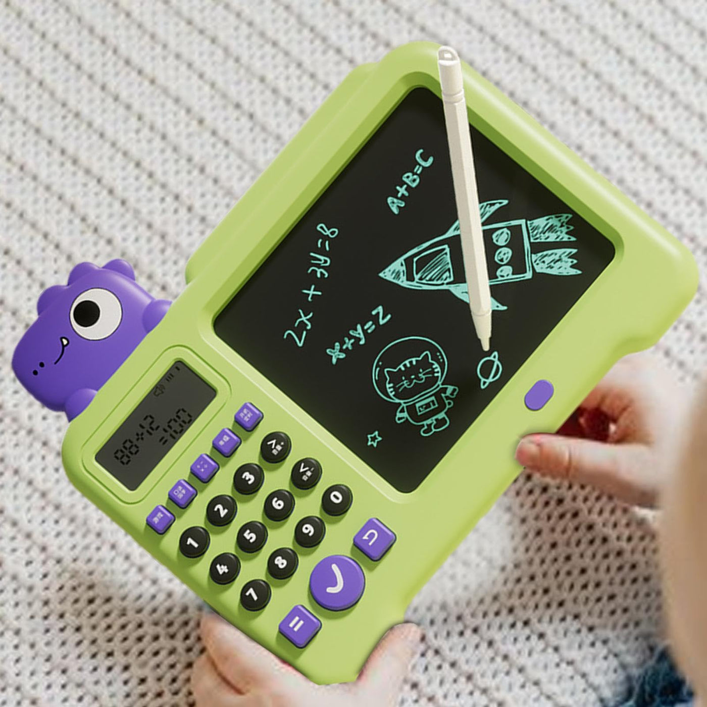 Elektrisches Lernspielzeug für Kleinkinder, Lernspielzeug zum Zeichnen, Elektrisches Kinderspielzeug zum Zeichnen, LCD-Schreibtablett, Löschbarer Zeichenblock National Learning Doodle Board Lernspielz