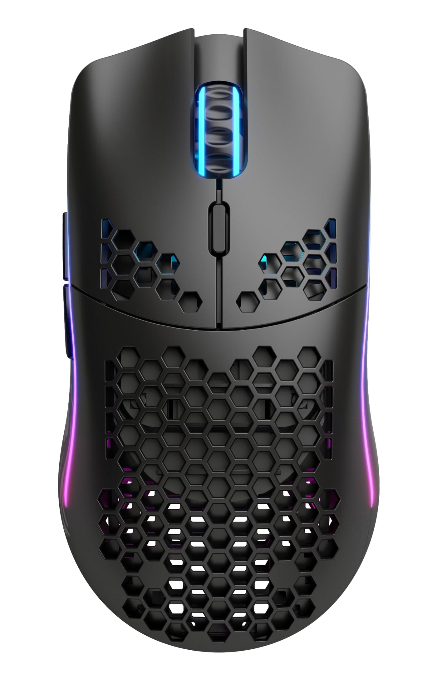 Glorious Gaming Model O Wireless Gaming Mouse – Superleichte 69 g, Wabendesign, RGB-Beleuchtung, beidhändig, verzögerungsfreier 2,4-GHz-Funk, bis zu 71 Stunden Akku – Mattschwarz