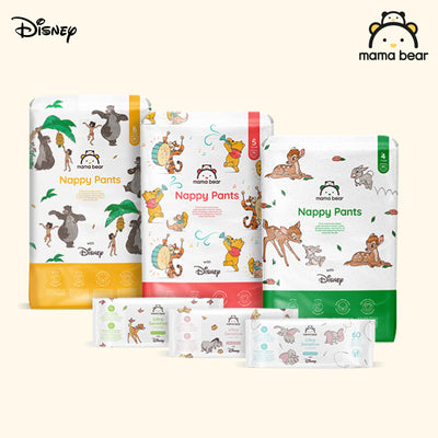 Amazon-Marke: Mama Bear Disney Größe 6 (15+ kg) – Monatspackung, Weiß, 120 Stück (2 Packungen mit 60)