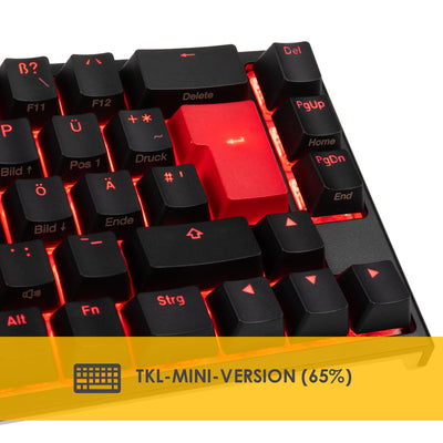 Ducky ONE 2 SF Gaming Tastatur - MX-Speed-Silver - RGB LED - DE-Layout - schwarz