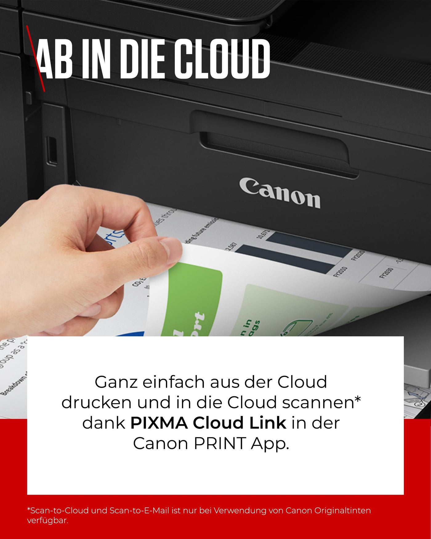 Canon PIXMA TR4750i Multifunktionsdrucker 4in1 (Tintenstrahl, Drucken, Kopieren, Scannen, Faxen, A4, WLAN, Apple AirPrint, 20 Blatt ADF, Duplexdruck, kompatibel mit Pixma Print Plan ABO) schwarz