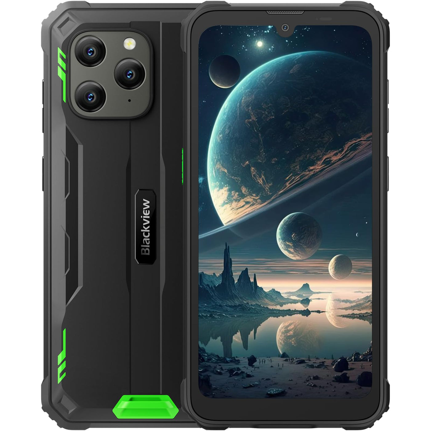 Blackview BV5300 Plus bruchsicheres Telefon 2024, bruchsicheres Handy 12 GB + 128 GB/1 TB TF, Akku 6580 mAh, 6,1 Zoll HD+, 13 MP + 5 MP, NFC/Face ID/OTG/GPS/4G Dual SIM Smartphone