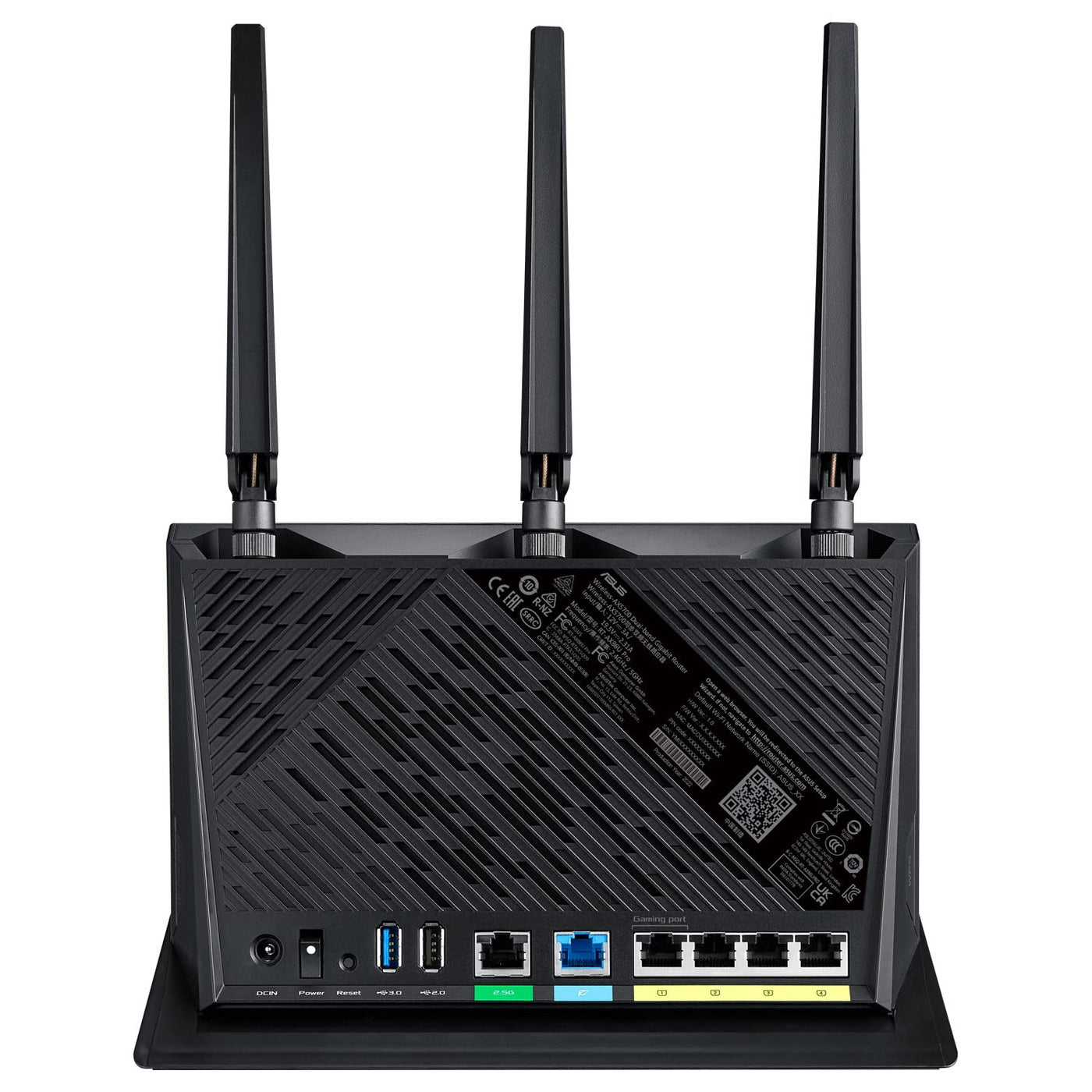 ASUS RT-AX86U Pro AX5700 AiMesh Dual Band WiFi 6 Gaming kombinierbarer Router (Tethering als 4G und 5G Router-Ersatz, PS5-kompatibel, Mobile Game Mode, AiProtection Pro, 2.5G Port, Gaming Port)