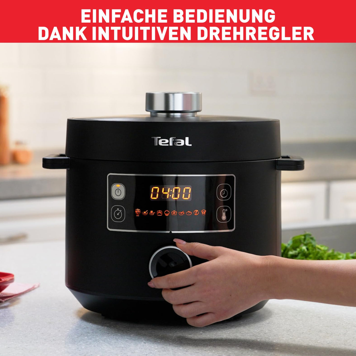 Tefal CY7548 Turbo Cuisine Multikocher, 1000, Kunststoff, 5 liters, Schwarz