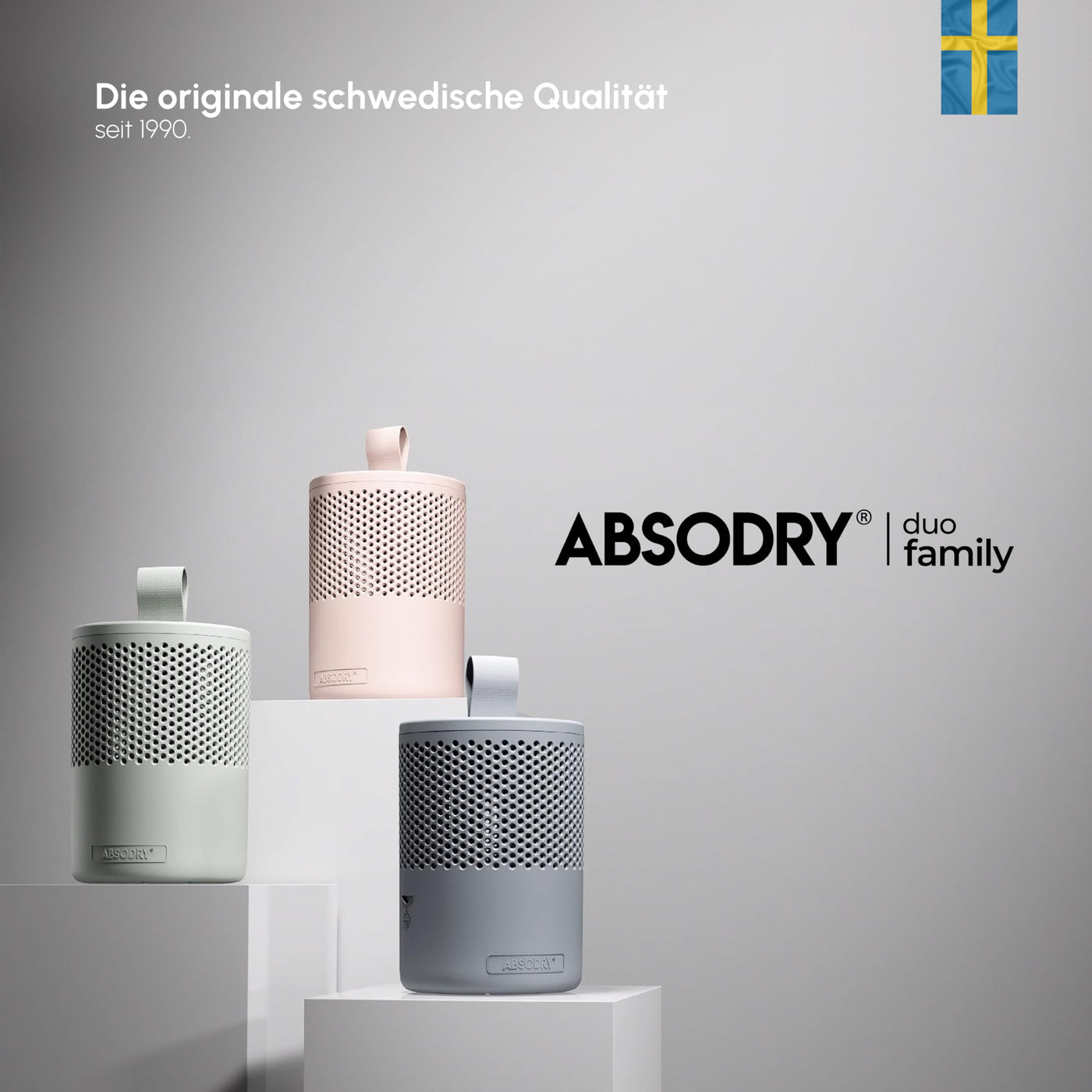 AbsoDry Duo Family - Luftentfeuchter Wohnung ohne Strom - für beste Luftqualität - Raumentfeuchter für Keller, Badezimmer, Schlafzimmer - gegen Schimmel - Entfeuchter Wohnung - Dehumidifier - Grün