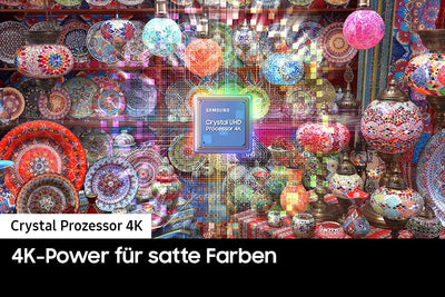 Samsung Crystal UHD 4K CU7199 Fernseher 55 Zoll, PurColor, Crystal Prozessor 4K, Smart TV, GU55CU7199UXZG, Deutsches Modell [2023]