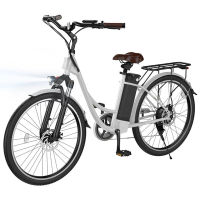 Elektrofahrrad mit Abnehmbarer 36V 13Ah Akku Bis zu 90KM,26 Zoll E Bike mit 7 Gang Getriebe für Herren Damen Pendler Reisen Übung,60N.m 250W Motor City Pedelec mit Aussetzungen und LCD-Display