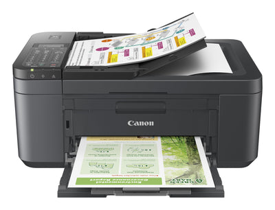 Canon PIXMA TR4755i Multifunktionsdrucker 4in1 (Tintenstrahl, Drucken, Kopieren, Scannen, Faxen, A4, WLAN, Apple AirPrint, 20 Blatt ADF, Duplexdruck, kompatibel mit Pixma Print Plan ABO) schwarz