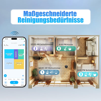 FIXR Saugroboter mit Wischfunktion und Absaugstation, 3.5L Staubsauger Roboter, LiDAR Navigation, 180Min Laufzeit Roboterstaubsauger für Teppich und Tierhaare, App/Alexa/Fernsteuerung Steuerung