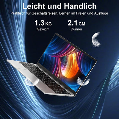 bvate Laptop 14 Zoll Win11 256GB SSD Unterstützung 1TB Notebook Celeron N4020(bis2.8GHz) 1080p WiFi BT4.2 Deutscher Tastaturschutz und kabellose Maus-Silber