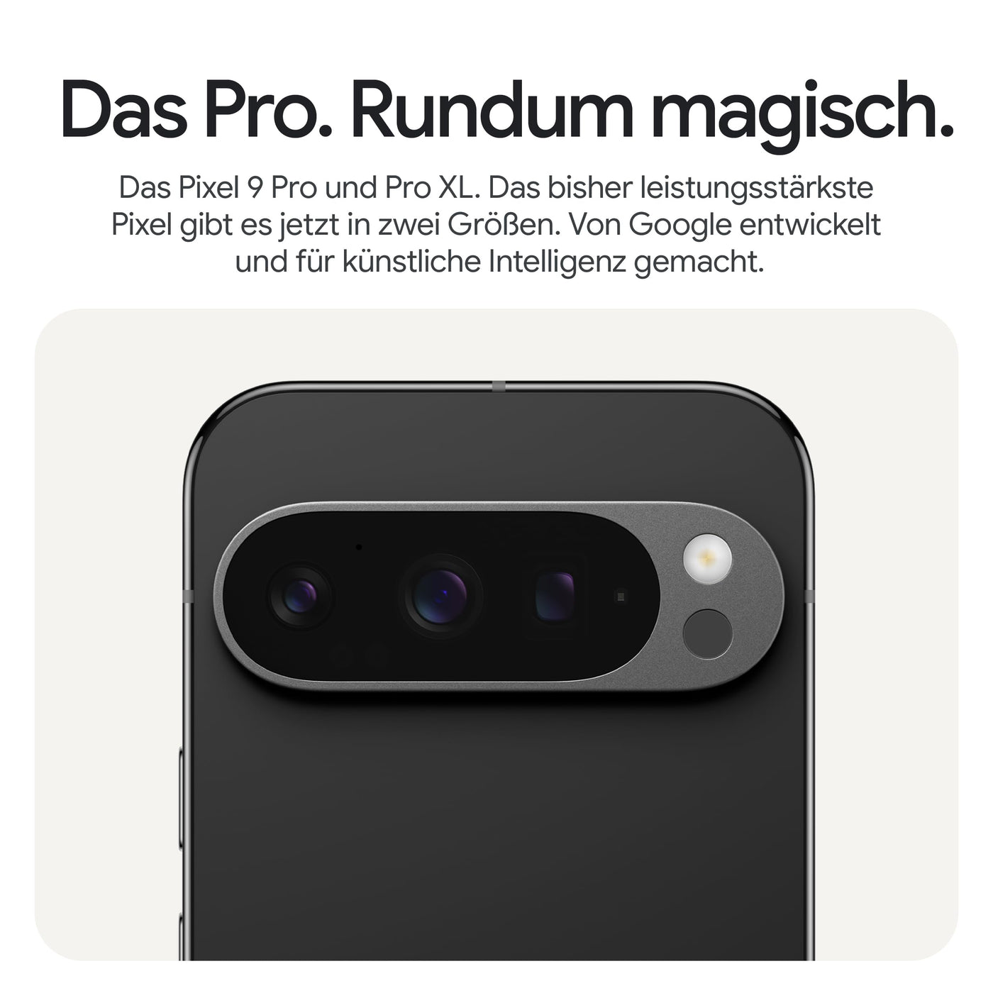 Google Pixel 9 Pro XL – Android-Smartphone mit Gemini ohne SIM-Lock, Dreifach-Rückkamerasystem, 24 Stunden Akkulaufzeit und EIN 6,8 Zoll großes Super Actua-Display – Obsidian, 512GB