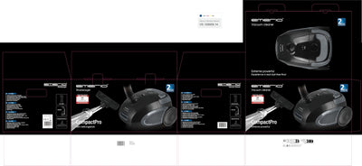 Emerio Staubsauger Sieger Preis/Leistung 05/2020 Haus&Garten Test, leistungsstark, 800 Watt, kompakt & leicht, mit Beutel, für Hard- & Teppichboden, 2.0 L, Staubbeutel Y05 kompatibel, VE-109959.14