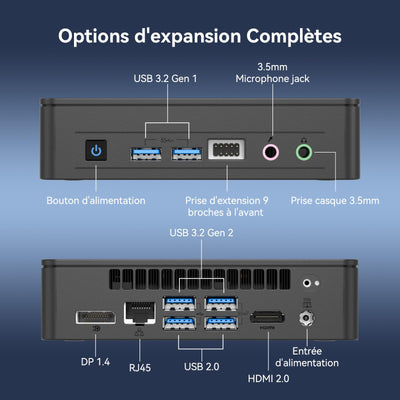 GEEKOM Air12 Lite Mini-PC – Intel Alder Lake N100 Prozessor (bis zu 3,4 GHz), 8GB DDR4 RAM + 256GB SSD, für Zuhause/Büro/Schule, Mini-PC Windows 11Pro, Dual-Display 4K/HDMI 2.0/WiFi 5/BT5.1/Gigabit