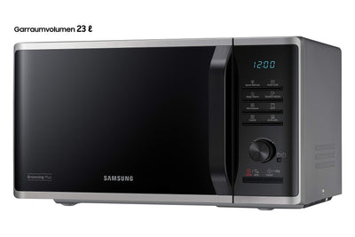 Samsung MG2AK3515AS/EG Mikrowelle mit Grill, 800 W, 23 ℓ Garraum, 48,9 cm Breite, Quick Defrost, 27 Automatikprogramme, Silber