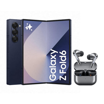 Samsung Galaxy Z Fold6 AI-Smartphone, Simlockfreies Handy ohne Vertrag, 512 GB Speicher, Lange Akkulaufzeit, Navy + Buds3 Pro Kabellose Bluetooth-Kopfhörer, Active Noise Cancelling (ANC)