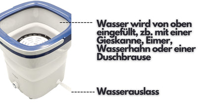 Faltbare Mini Waschmaschine | Waschautomat bis 1,5 KG | Reisewaschmaschine | Miniwaschmaschine | Camping Mobile Waschmaschine | Leistung: 135 Watt | Waschvorgang: <65 dB | Small Washing Machine