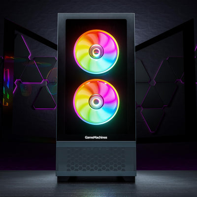 GameMachines Element - RGB Gaming PC - Wasserkühlung- AMD Ryzen 7 5800X - NVIDIA GeForce RTX 4060-1000GB SSD - 32GB DDR4 - WLAN - Windows 11 Pro