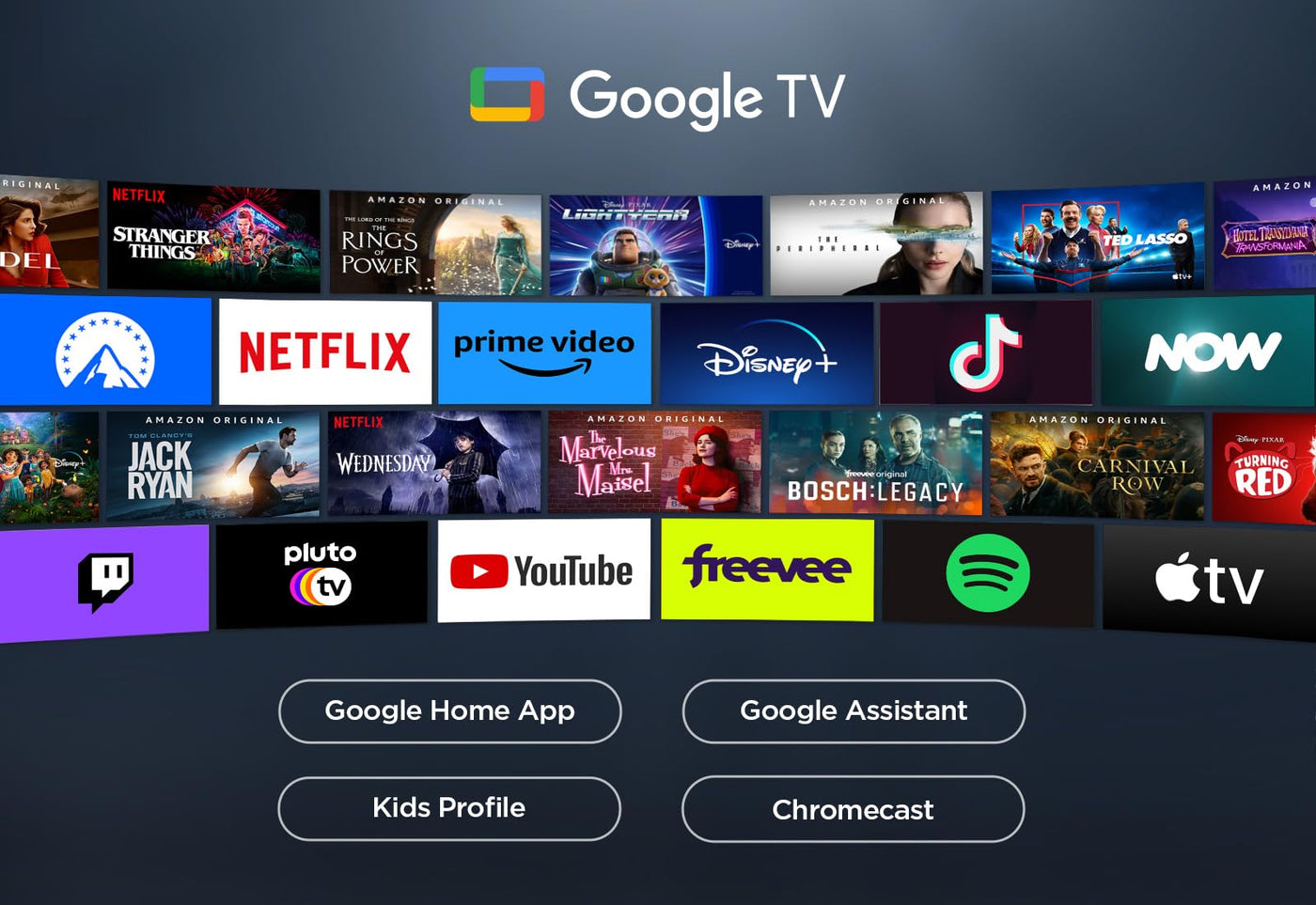 TCL 55T7B 55-Zoll QLED Pro Fernseher, 4K Ultra HD, HDR Pro, Smart TV Unterstützt von Google TV (Dolby & Atmos, Motion Clarity, Freihändige Sprachsteuerung, Kompatibel mit Google Assistant & Alexa)