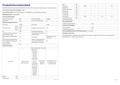 Beko BCSA285K4SN b100 integrierbare Kühl-/Gefrierkombination, 271 l Gesamtrauminhalt, Einbau-Kombination, MinFrost, Schlepptürtechnik, 35 dB, Weiß