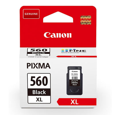 Canon Tinte - PG-560XL Original Tinte Schwarz mit hoher Reichweite - Druckt bis zu 400 A4-Seiten (1 x Patrone) - Kompatibel PIXMA Druckern