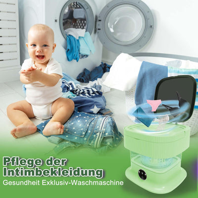 Camping Waschmaschine, 14L Mini Waschmaschine mit Schleuder 3 Modi, Klein Waschmaschine, Washing Machine Small Tiefenreinigung von Unterwäsche, Babykleidung, Socken, Handtücher für Wohnungen, Hotel